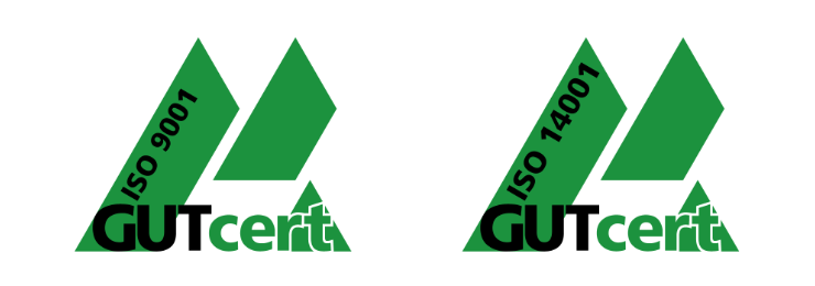 Logos - ISO certified ISO 9001 & ISO 14001